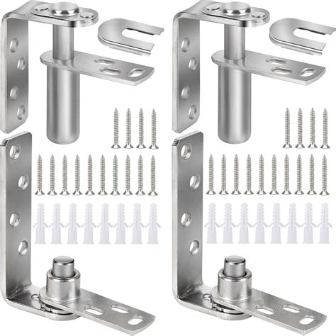 Double Swinging Cafe Door Hinges 2 Sets Silver– Saloon Door Hinges Self ...