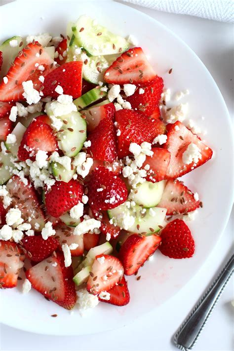 Cucumber Strawberry Salad