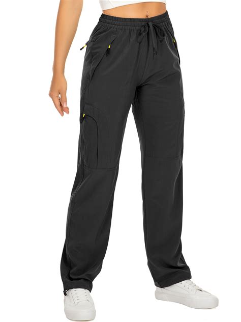 Asfixiado Black Cargo Pants Women Quick Dry Hiking Pant UPF 50 ...