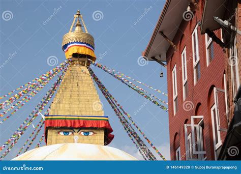 Kathmandu Nepal Boudhanath Stupa is One of the Largest Buddhist Stupas ...