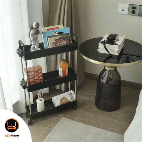 Buy Ronlap 3 Tier Slim Rolling Storage Cart, Skinny Rolling Cart with ...