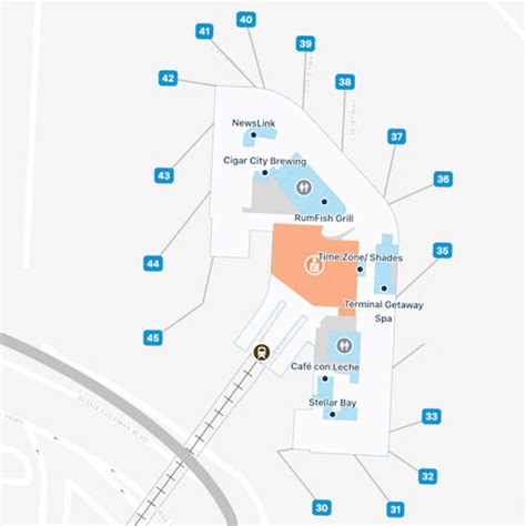 Tampa Airport Airside C Map & Guide