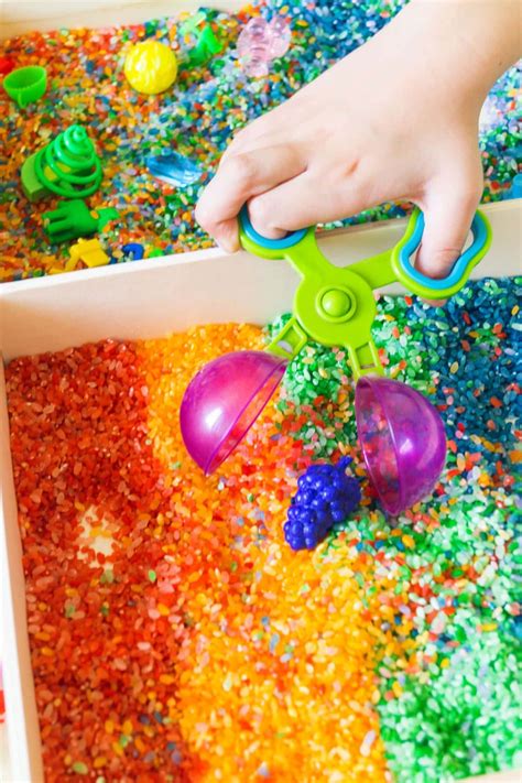 39 of The Best Sensory Bin Fillers - Bjarni Baby