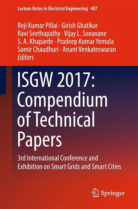 Isgw 2017: Compendium of Technical Papers: 3rd International Conference ...