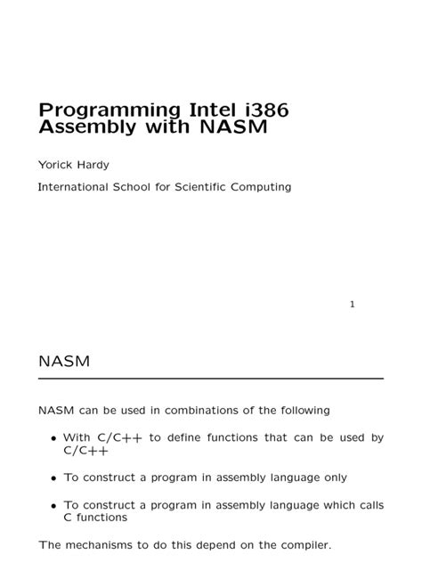 Image result for NASM Computer Program