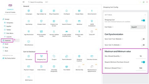 Min Max Quantities | Document - FluxBuilder - An Ultimate Approach For Flutter Mobile Apps