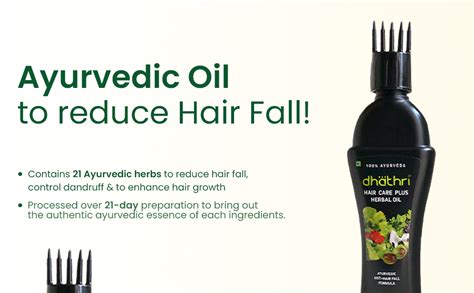 Buy Dhathri Hair Care Plus Herbal Oil for Hair Growth, Ayurvedic Hair ...