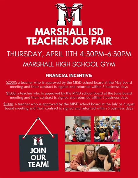 Marshall ISD Teacher Job Fair - Greater Marshall Chamber of Commerce