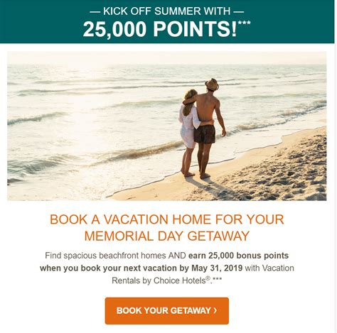 ChoiceVacationRentals 25,000 points for 3+ days rental, book by May 31 ...