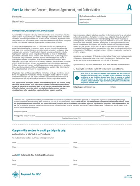 2019-2026 Goshen Scout Reservation Form 680-001 - Blank Fillable ...