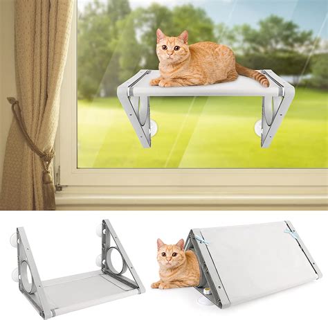 Amazon.com : 2 in 1 Cordless Cat Window Perch Cat Hammock with Cat ...