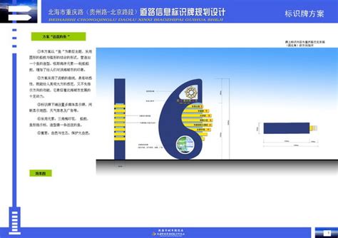 北海市重庆路（贵州路-北京路段）道路信息标识牌规划设计--设计成果展示