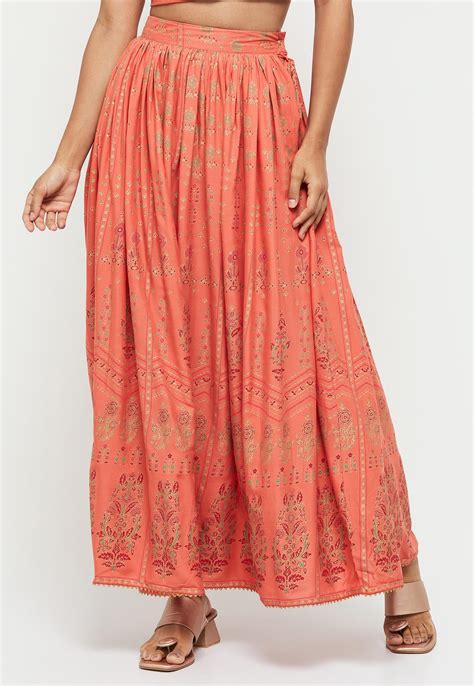 Buy Women Ethnic Motif Printed A-Line Maxi Skirt Online at just Rs. 999 ...