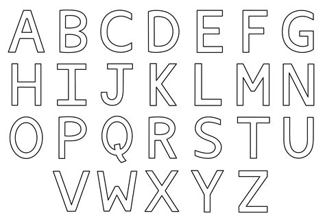 Printable Coloring Pages Alphabet