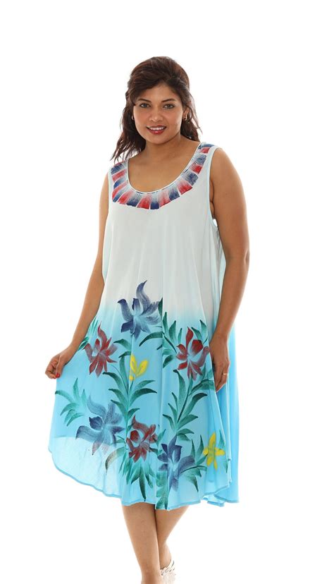 Women's Ombre Brush Paint Floral Print Sleeveless Sundress, Casual ...