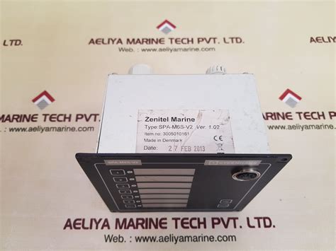 zenitel spa-m6s-v2 pa panel single 3005010161 – Aeliya Marine Tech