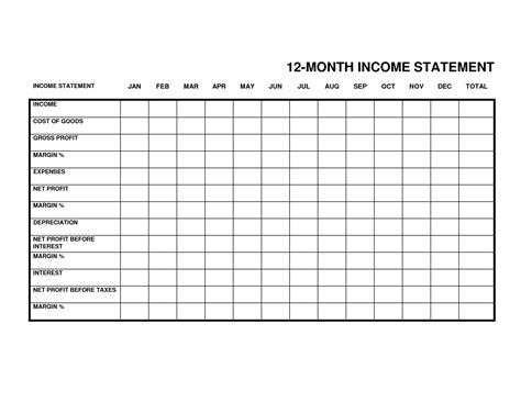 Monthly Income Statement Template Excel - Resourcesaver to Gross Profit Spreadsheet Template ...