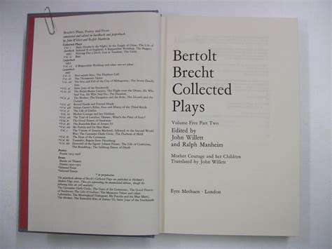 Buy Mother Courage and Her Children (v.5) (Bertolt Brecht: Plays ...