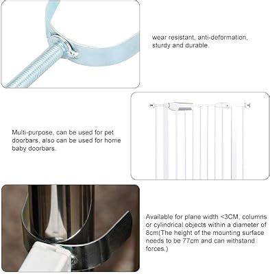 Pssopp Threaded Spindle Rods, U Shape Baby Gates Spindle India | Ubuy