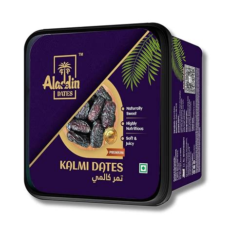 Aladdin Dates Kalmi Dates/Khajoor | IML Continer Packed| Rich in Fibre