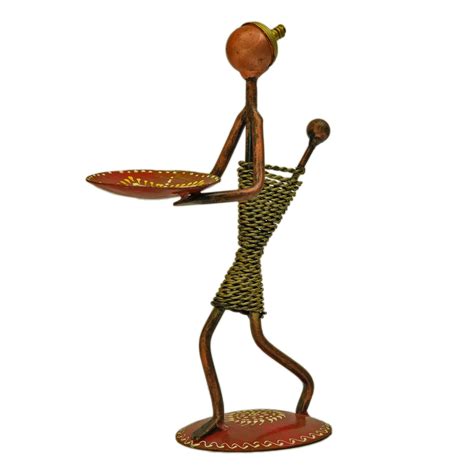 Art Objects Iron Painted Lady Candle Stand – Ragaarts