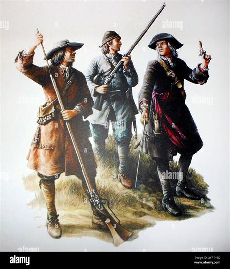 Soldiers of the Hudson Bay Company, circa 1700 Stock Photo - Alamy