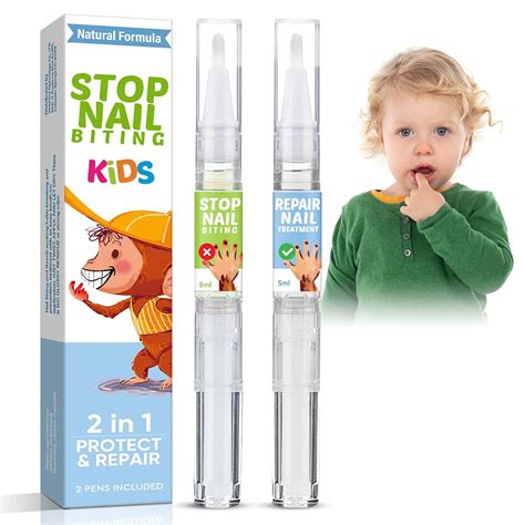 Amazon.com : Nail Biting Treatment for Kids, Safe Plant Extract Bitter ...