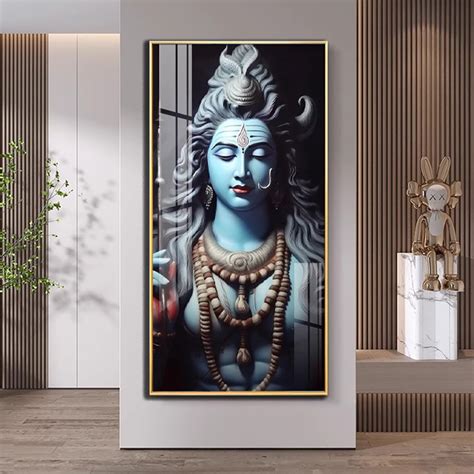 Khatu Shyam Baba Premium Acrylic Vertical Wall Art