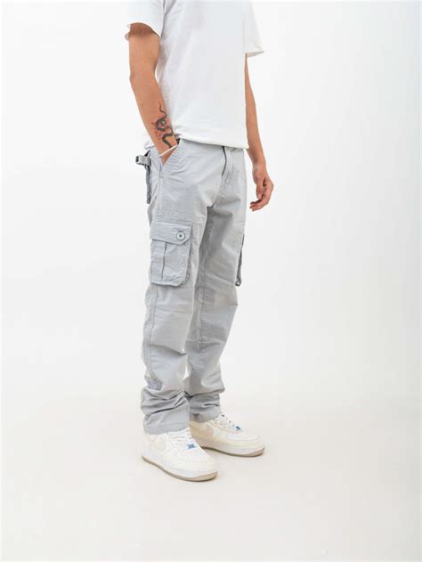 Mens Heavy Twill Grey Cargo Pant – Bodymark