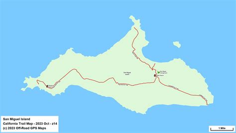 Channel Islands National Park - California Trail Map