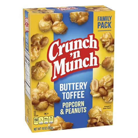 Crunch 'n Munch Buttery Toffee Popcorn & Peanuts - Shop Popcorn at H-E-B