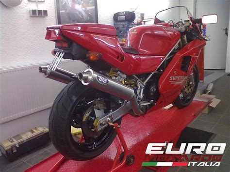 Ducati 851 888 Silmotor Exhaust Dual Inox Slipon Silencers Cans New Ro ...