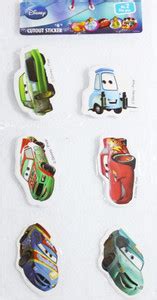 STICKER BAZAAR 10 cm Cutout Folder Of Car Pixar Self Adhesive Sticker ...