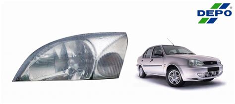 Depo 32229 Left Crystal Headlight Assembly for Ford Ikon : Amazon.in ...