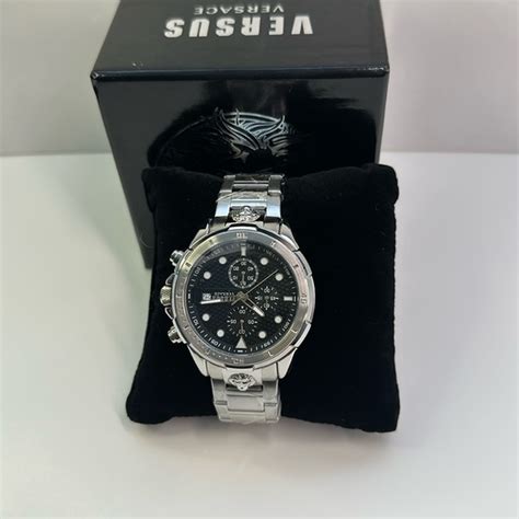 VERSUS Versace Versace Chronograph Stainless Steel Bracelet Strap Watch ...
