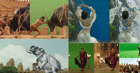 Before and After VFX Scenes From Baahubali