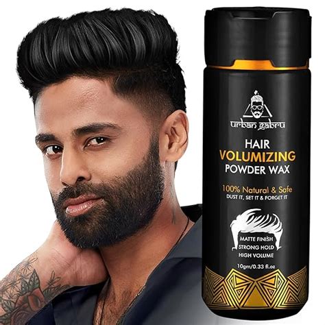 Urbangabru Hair Volumizing Powder Wax for Men - 10 Gram | Matte Finish ...