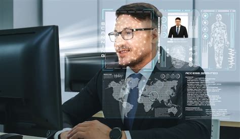 Facial recognition technology scan and detect people face for ...