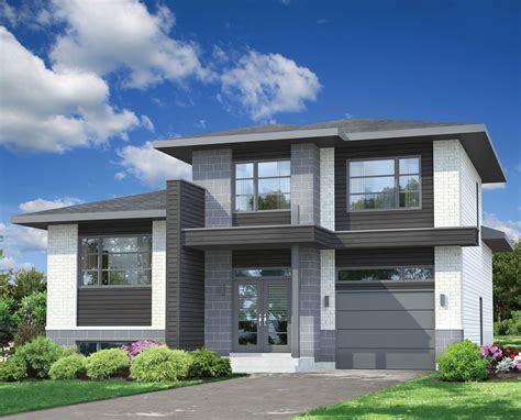 Split-Level Contemporary House Plan - 80779PM | Architectural Designs ...