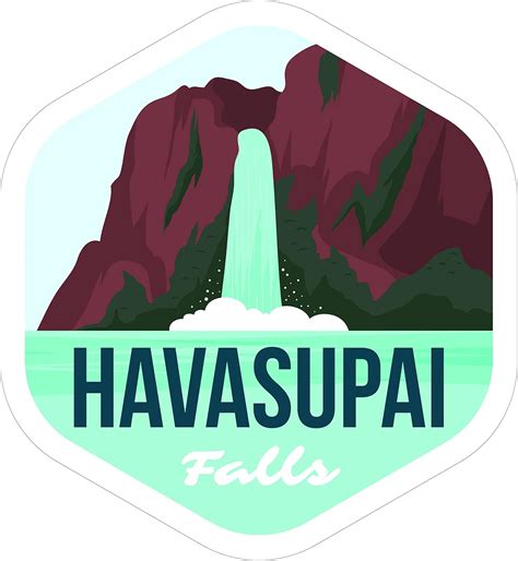 MEXPLOREMOJA Havasupai Falls, 3 inch Sticker, S483 (Waterproof India | Ubuy