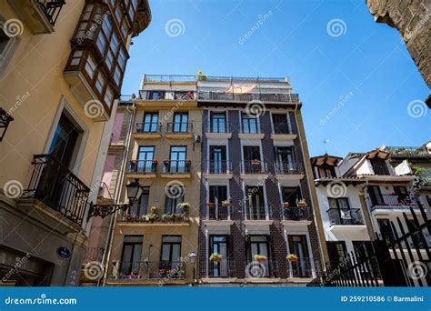 Old Downtown of San Sebastian or Donostia City, Touristic Destination in Basque Country, North ...