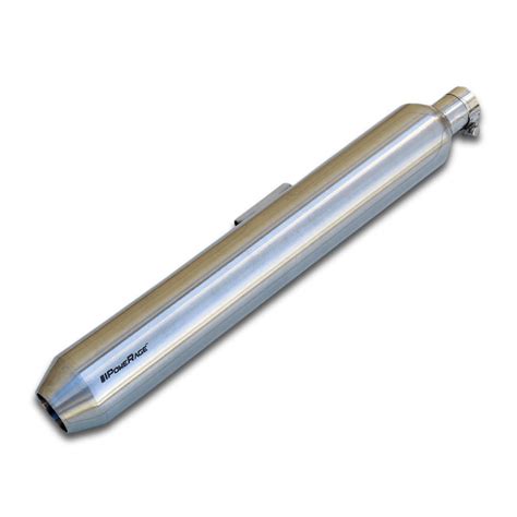 Slip-Ons Exhaust for RE 350 500 Brushed Steel Finish (Short Type ...