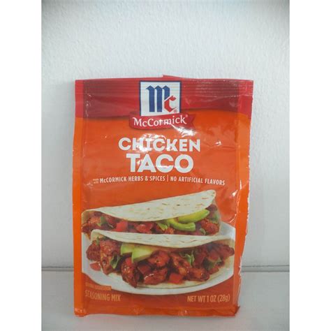 McCormick Taco Seasoning Mix - Chicken, 1 oz(28g) | Shopee Philippines