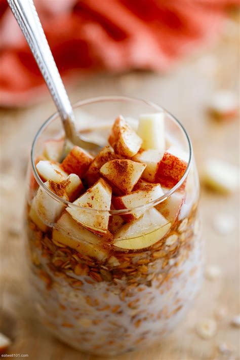 Apple Cinnamon Overnight Oats Recipe – Apple Overnight Oats Recipe ...