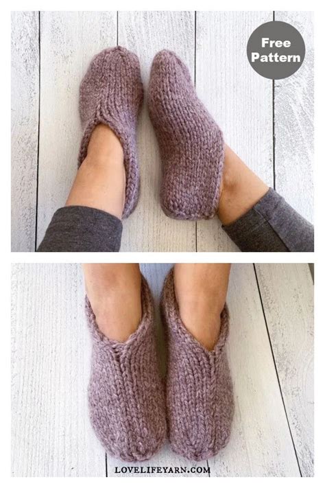 Image result for Knitted Slippers Free Pattern