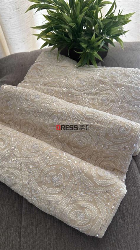 Beige Chikankari Cut Dana Sequins Suit (Kurta & Dupatta) – Dress365days