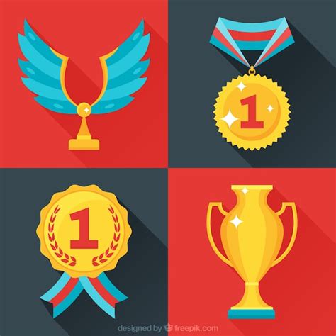 Art von Auszeichnungen Satz | Kostenlose Vektor