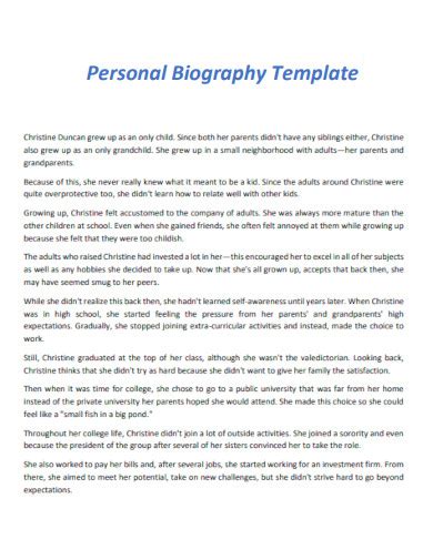 Biography Sample 的图像结果