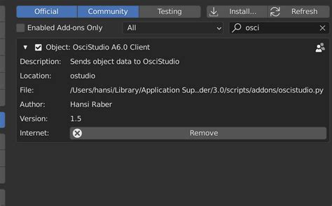 General Settings not showing up in Blender? - OsciStudio - Oscilloscope ...