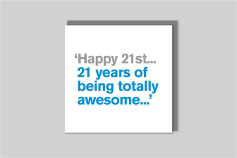 Totally Awesome [21st] Greeting Card | Icon